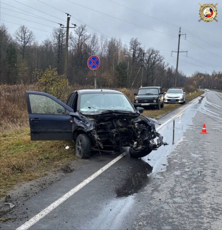 Госавтоинспекция Чувашии выясняет причины столкновения в Марпосадском округе, в котором погиб человек