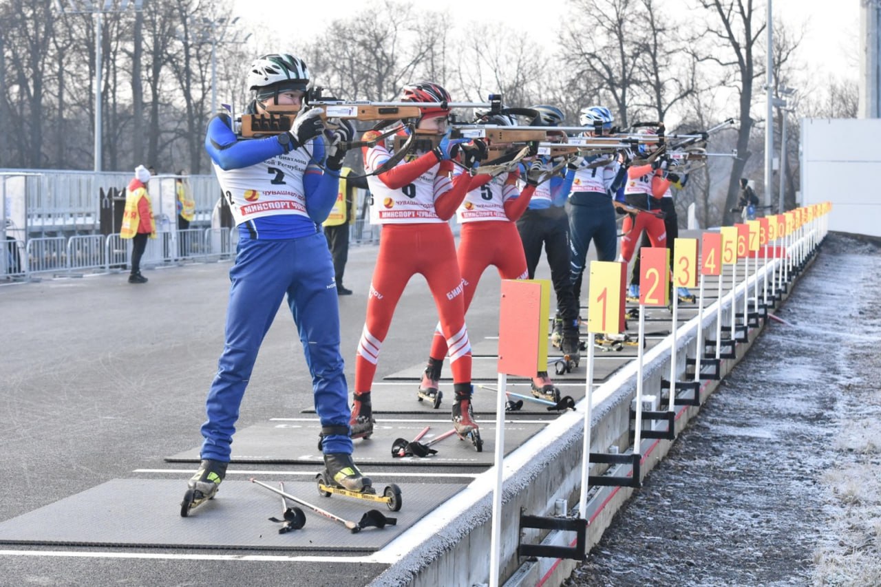 Зрелищный фестиваль по биатлону в дисциплине «роллеры – суперспринт» прошел в Чебоксарах