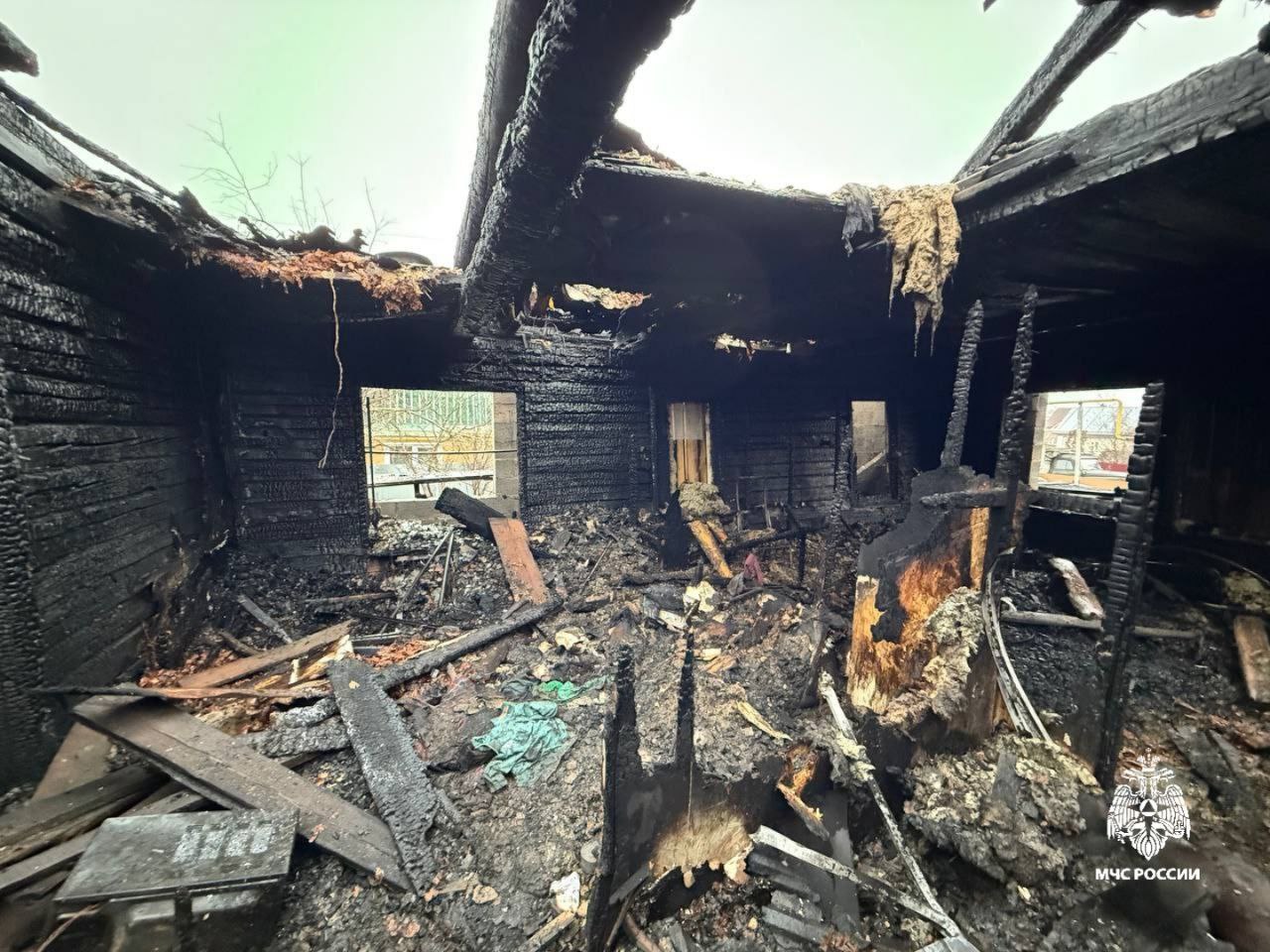 В Шумерле сгорел жилой дом