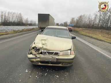 3 декабря около 13 часов на а/д А-151 "Цивильск-Ульяновск" произошло столкновение двух автомобилей (территория Шемуршинского округа)