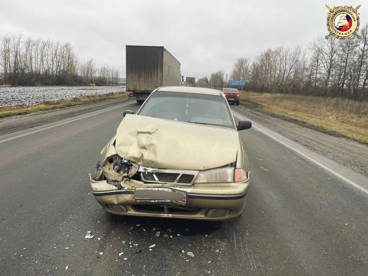 3 декабря около 13 часов на а/д А-151 "Цивильск-Ульяновск" произошло столкновение двух автомобилей (территория Шемуршинского округа)