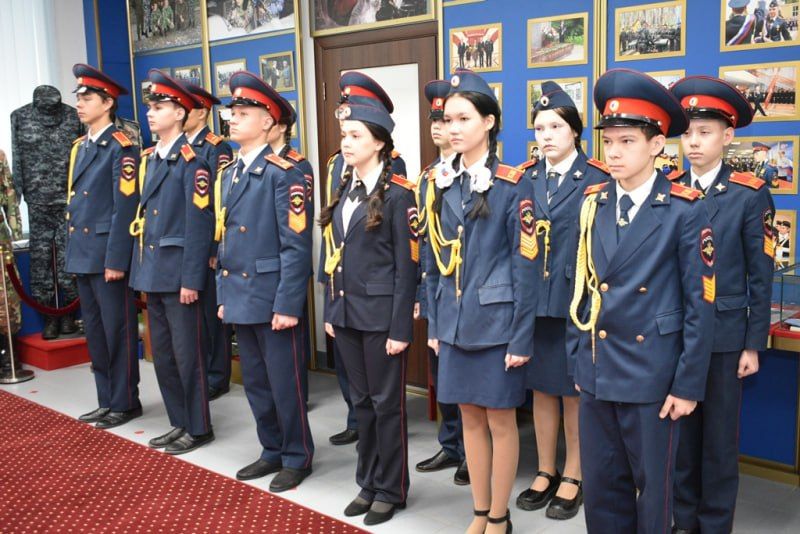 В Чувашии в музее истории органов внутренних дел торжественно приняли присягу учащиеся полицейских классов кадетской школы имени генерал-майора милиции В.А.Архипова города Чебоксары