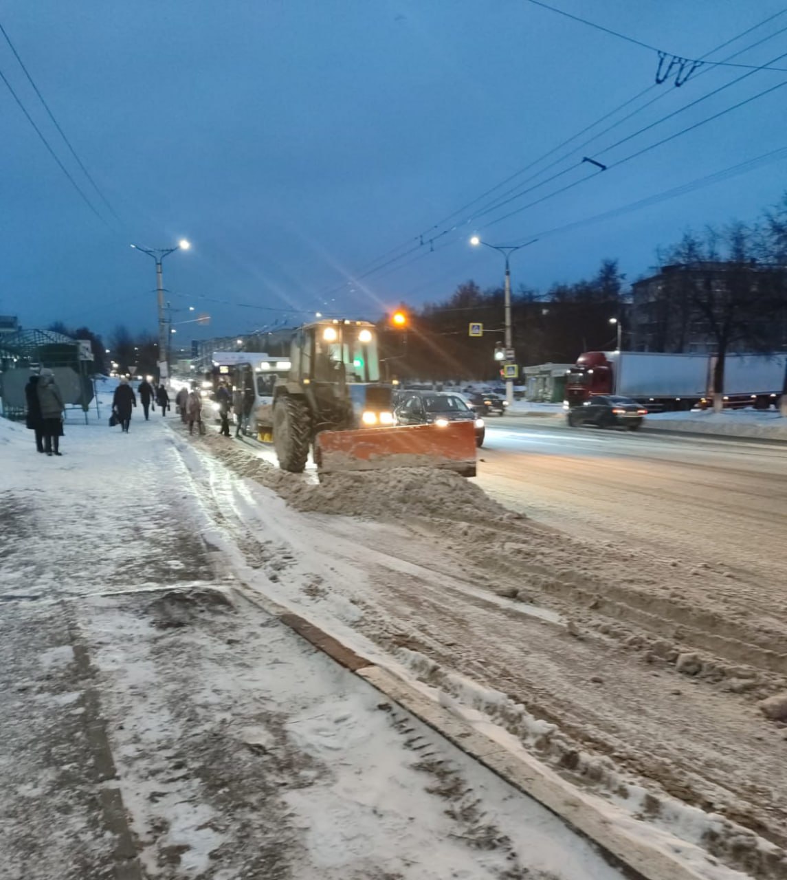 Новочебоксарск покрыло снегом Новочебоксарск покрыло снегом