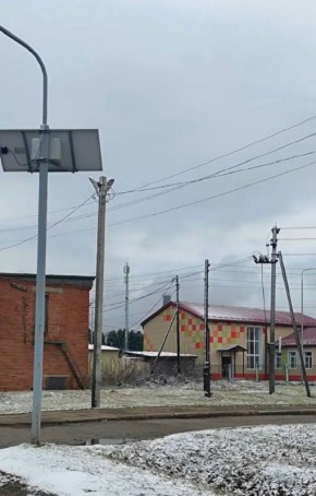 После обращения на личный прием к прокурору Чувашии на одной из улиц д. Ярабайкасы, Моргаушского округа оборудовано уличное освещение