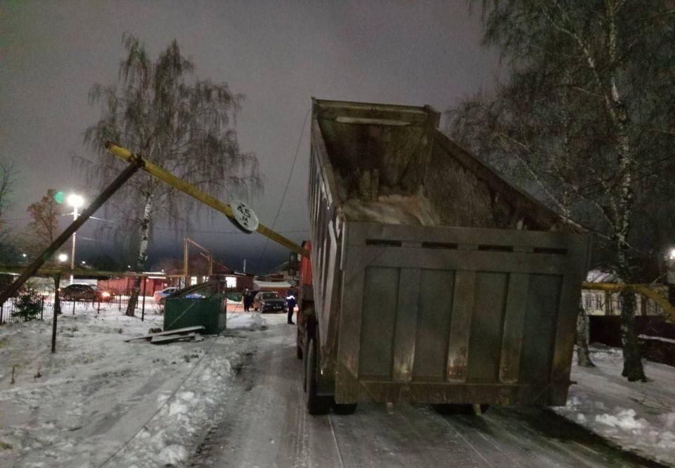 Грузовик повредил газопровод в Порецком - около 100 домов оказались без газоснабжения