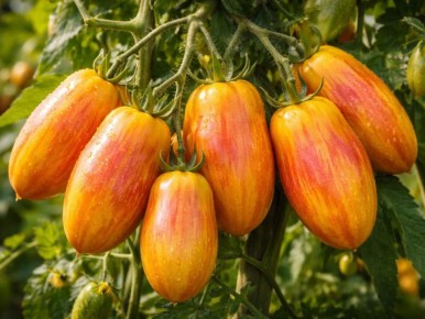 Томаты 'Золото Амишей' радуют урожайностью до 15 кг с метра