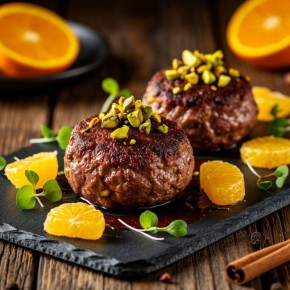 Неповторимые котлеты из утиных сердечек: шоколад, апельсин и фисташки в одном блюде