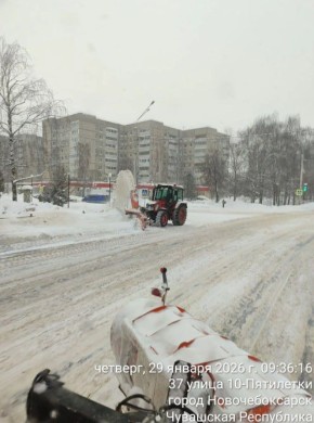 Снегопады в Новочебоксарске продолжаются