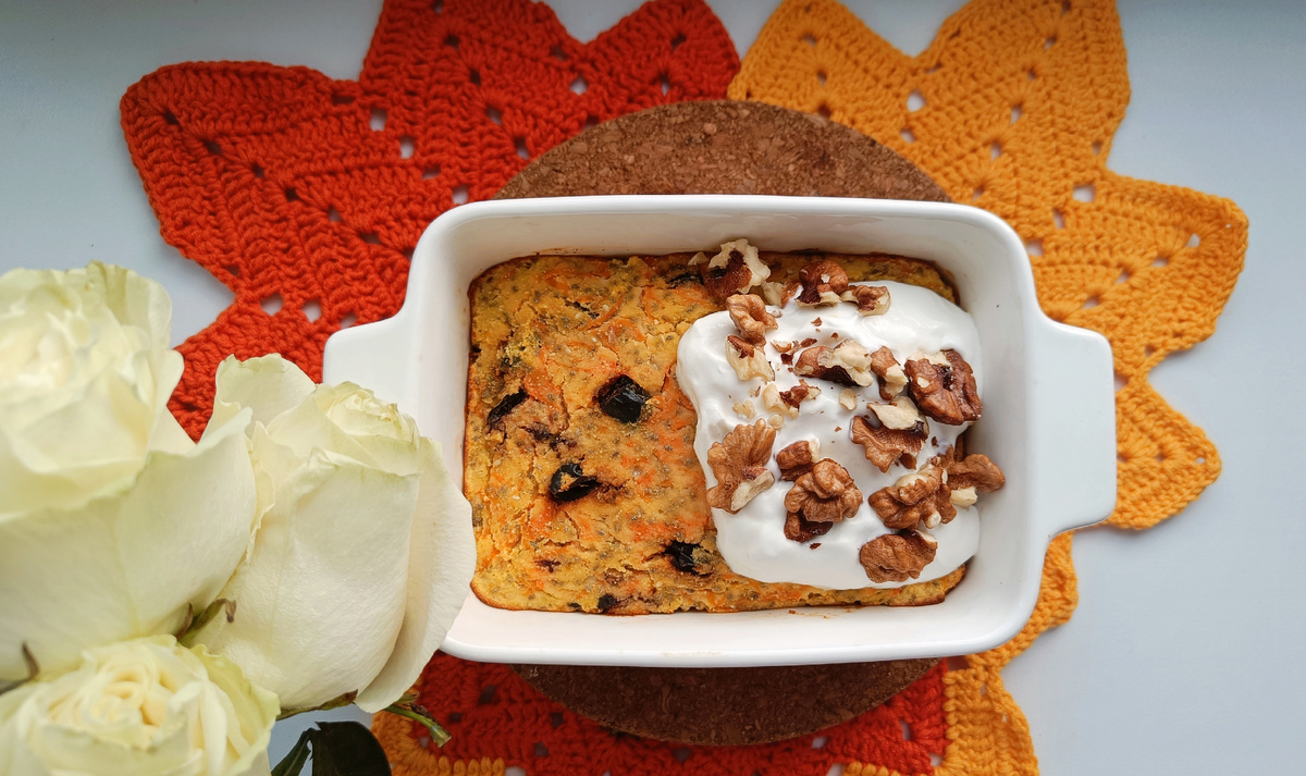 Необычная творожная запеканка с тыквой и кокосом: вкусное и полезное лакомство без сахара