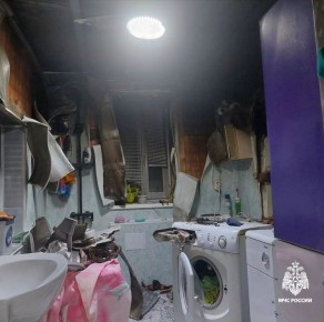 В Чебоксарах загорелась стиральная машина: хозяин в больнице