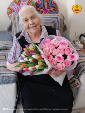 Жительница Канаша Агафья Пронькина отпраздновала 95-летие