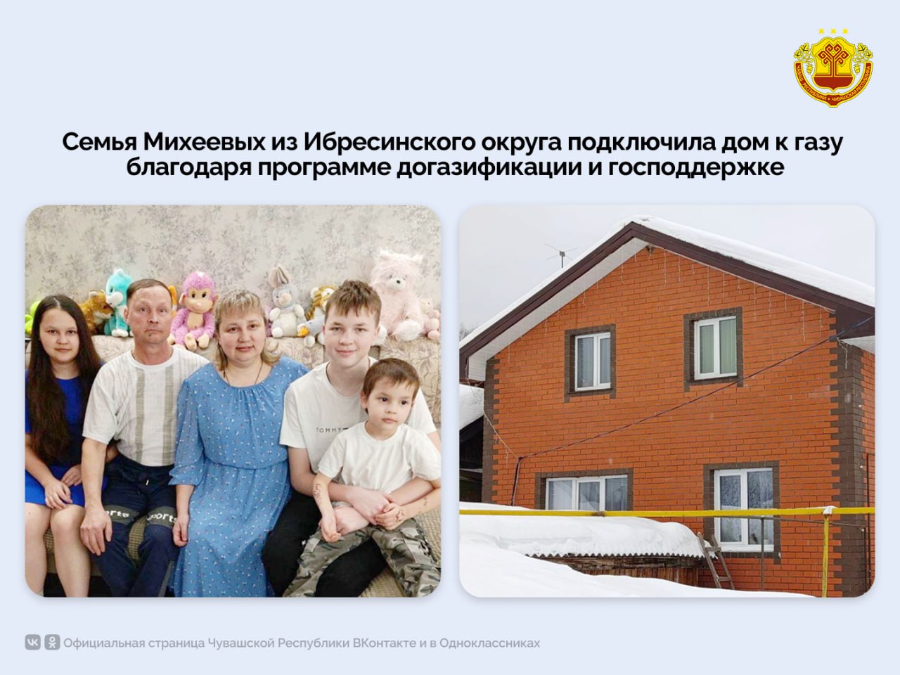 В 2025 году в Чувашии по программе догазификации к газу подключили 1,7 тысячи домовладений