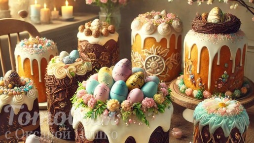 Три впечатляющих украшения для пасхальных куличей, которые стоит попробовать