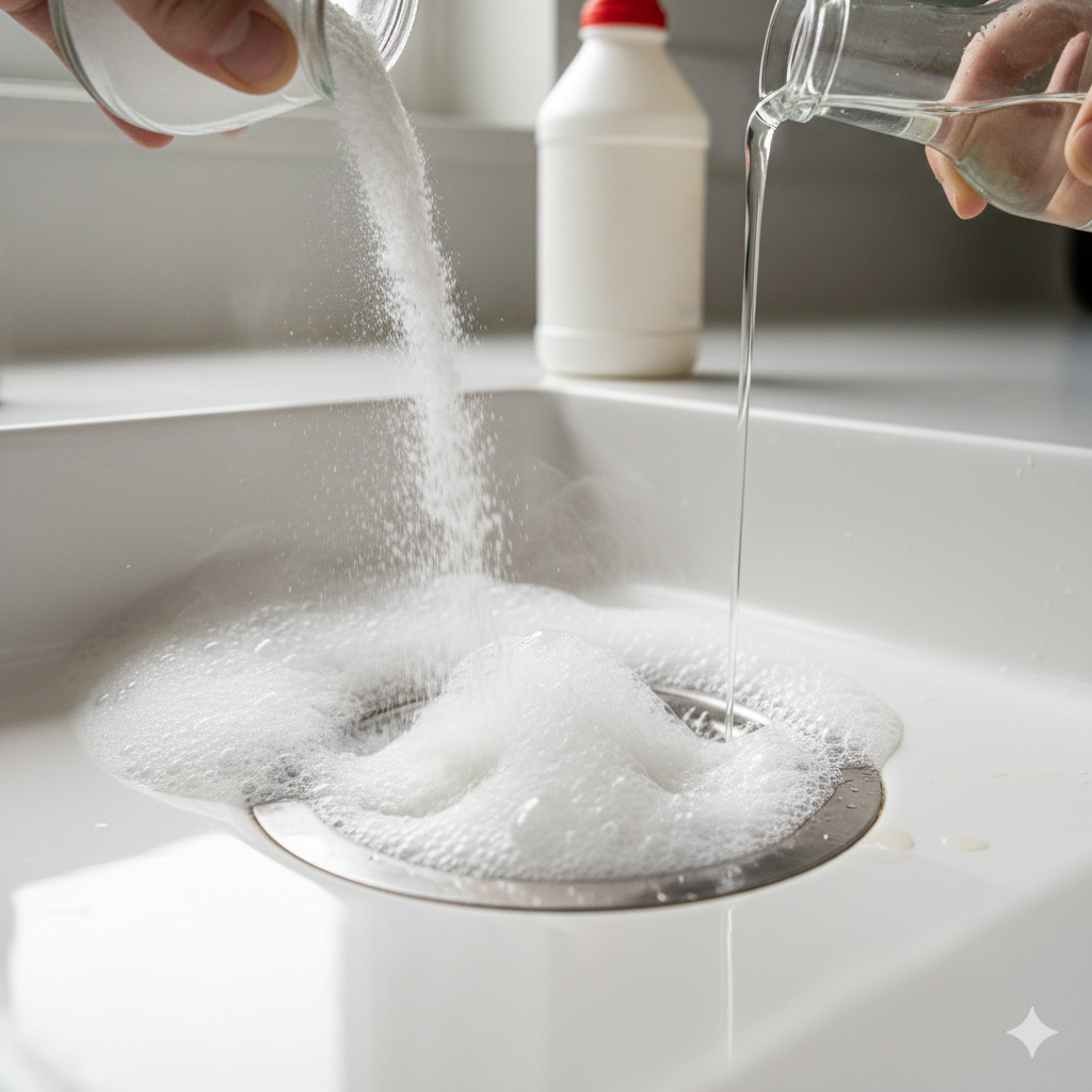 Советы по чистке: как вернуть слив в порядок с помощью соды и уксуса