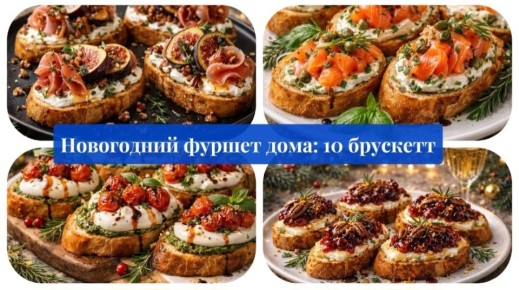10 брускетт, которые преобразят новогодний стол