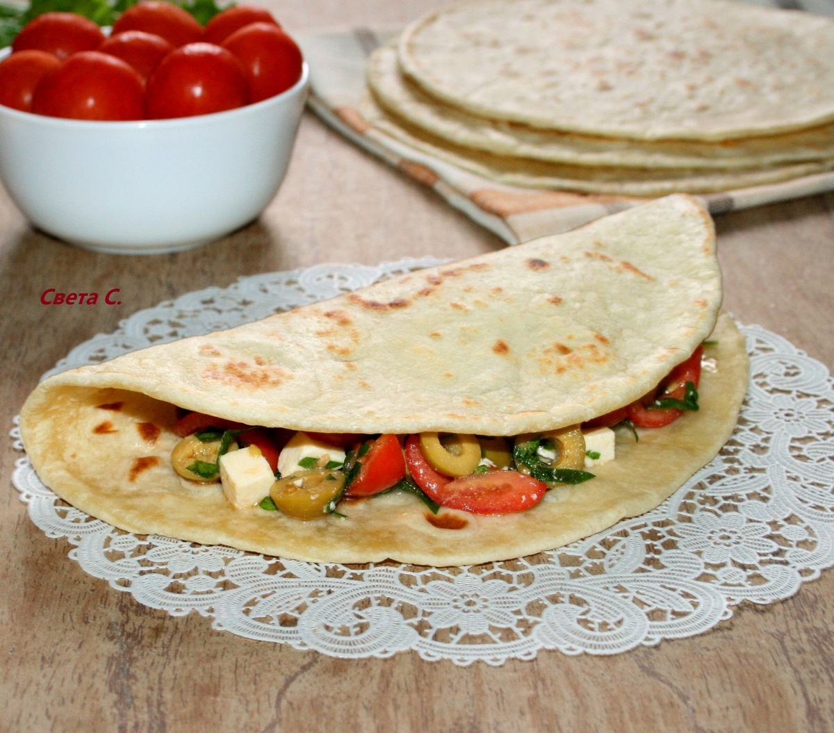Итальянские лепешки (Piadina) для чудесного перекуса