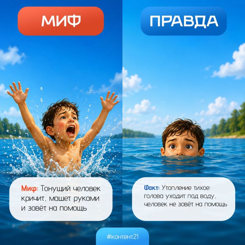 «Правда или миф»: развенчиваем мифы о безопасности на воде! «Правда или миф»: развенчиваем мифы о безопасности на воде!