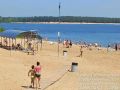 Жара! Июль! На городском официальном пляже Новочебоксарска многолюдно