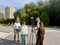В самом сердце Новочебоксарска прошли съемки сюжета для телеканала «Россия 1»