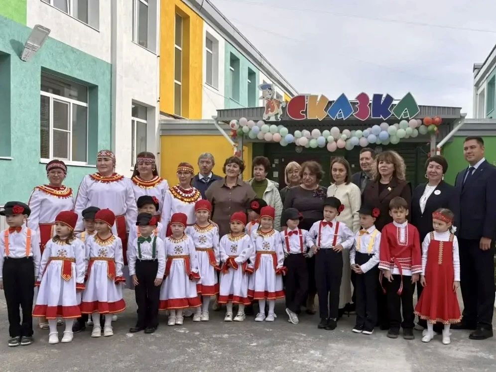 Детский сад №10 «Сказка» торжественно открыли после обновления фасада по программе Главы Чувашии Олега Николаева «НИМЕ — Народный бюджет»