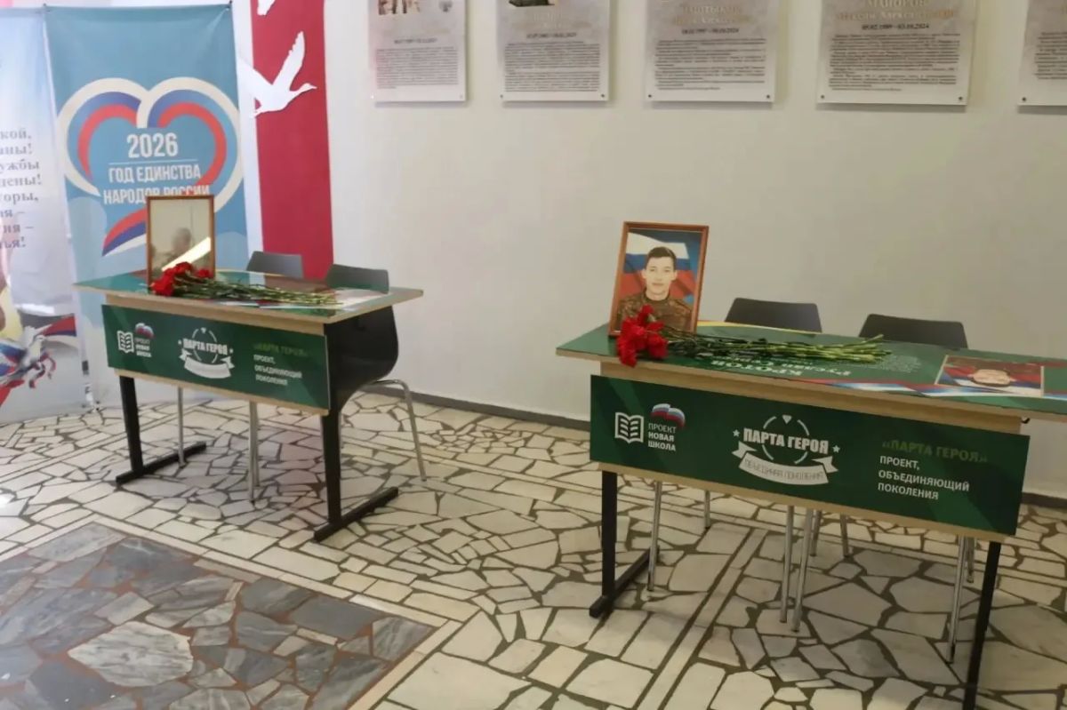 В чебоксарской школе торжественно открыли «Парты Героя» в память о выпускниках - участниках специальной военной операции В чебоксарской школе торжественно открыли «Парты Героя» в память о выпускниках - участниках специальной военной операции