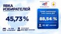 В Чувашии явка на выборах превысила 45%