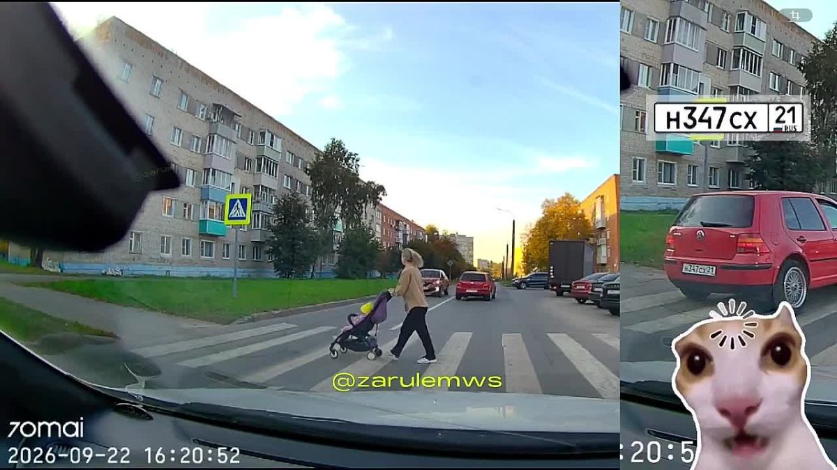 Едва не сбил женщину с коляской: в Чебоксарах сотрудники Госавтоинспекции привлекли к ответственности водителя по материалам, размещенным в Интернете