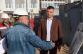 Дмитрий Захаров:. Приступаем к новой школе! Утро начал с поездки на строительство новой школы в микрорайоне «Акварель» в Чебоксарах
